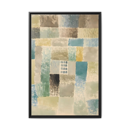 First house of a settlement (1926) by Paul Klee / Toile encadrée sur caisse américaine