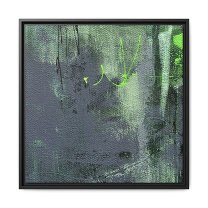 Tableau Beaux Arts Quartz & Emeraude "Série Sign Collections" / Toile encadrée sur caisse américaine