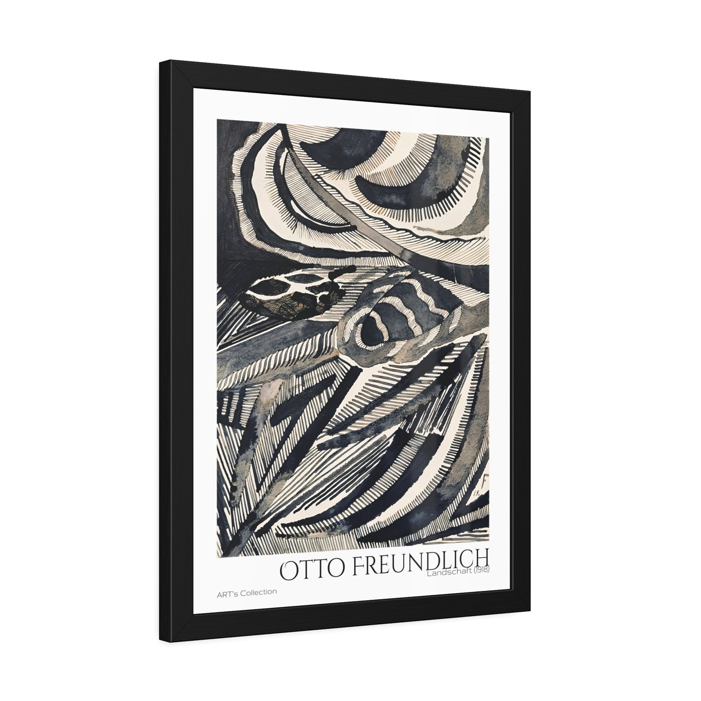 Landschaft (1918) by Otto Freundlich  / Affiche Encadrée série ART's Collection