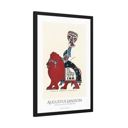 Queen City Ink, Ad. 09 (1890-1913) by Augustus Jansson  / Affiche Encadrée série ART's Collection