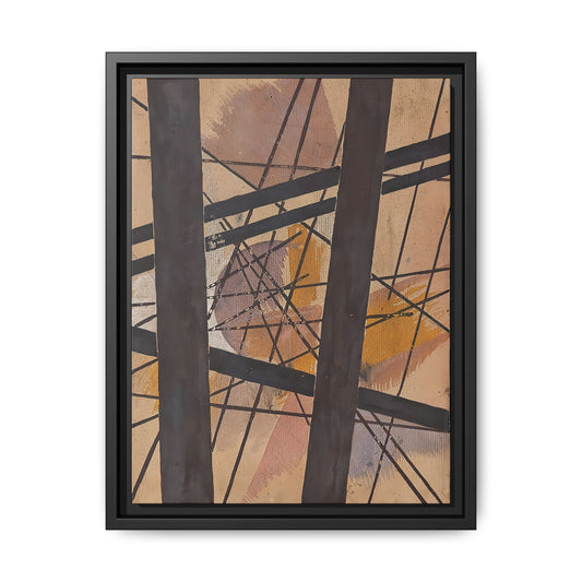 Raum-Kraft Komposition (1921-22) by Lyubov Popova / Toile encadrée sur caisse américaine