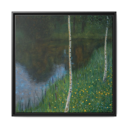 Lakeshore With Birches  by Gustav Klimt / Toile encadrée sur caisse américaine
