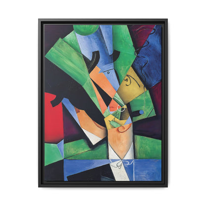 The Smoker (1913) by Juan Gris   / Toile encadrée sur caisse américaine