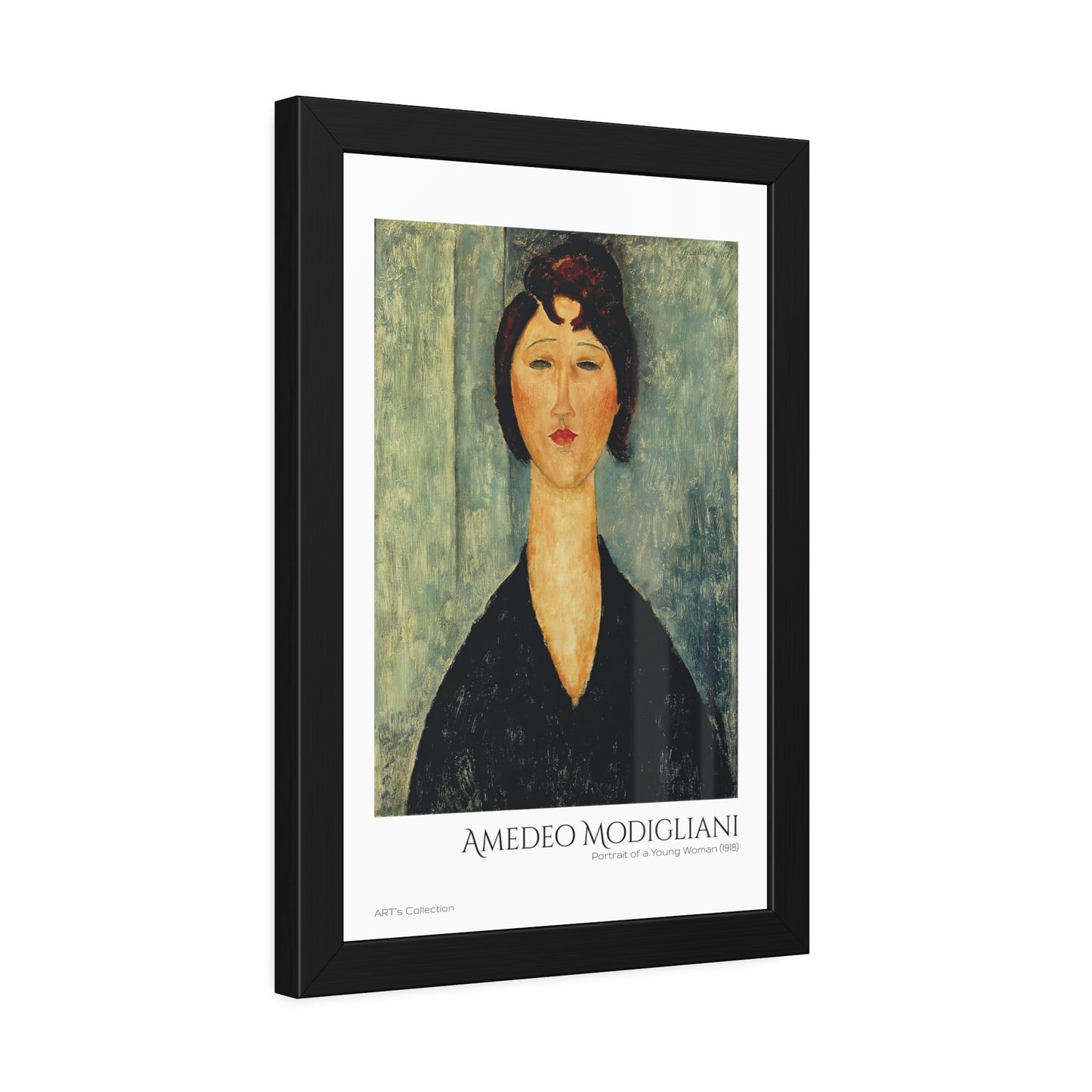 Portrait of a Young Woman (1918) by Amedeo Modigliani  / Affiche Encadrée série ART's Collection
