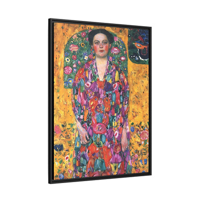 Portrait of Eugenia Primavesi (1913) by Gustav Klimt  / Toile encadrée sur caisse américaine