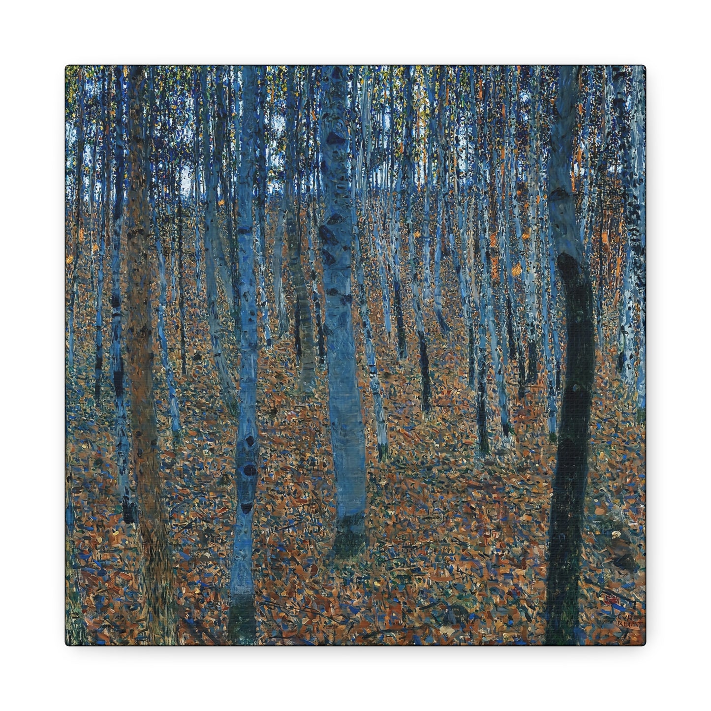 Beech Grove by Gustav Klimt / Reproduction Fine Art sur Toile / Flanc Large Epaisseur 3.2 cm - 1.25 inch