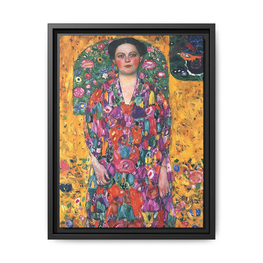 Portrait of Eugenia Primavesi (1913) by Gustav Klimt  / Toile encadrée sur caisse américaine