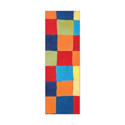 Color chart Qu 1 (1930) by Paul Klee / Reproduction Fine Art sur Toile / Large Epaisseur 3.2 cm - 1.25 inch