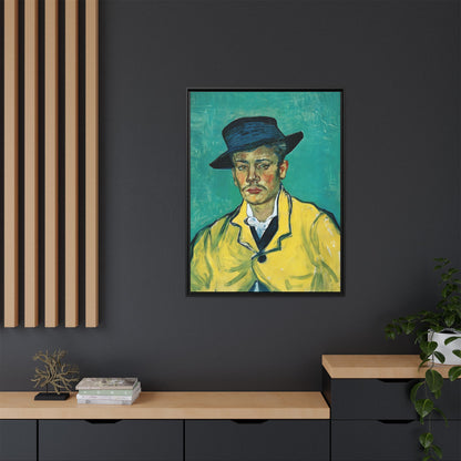 Portrait of Armand Roulin (1888) by Vincent van Gogh / Toile encadrée sur caisse américaine