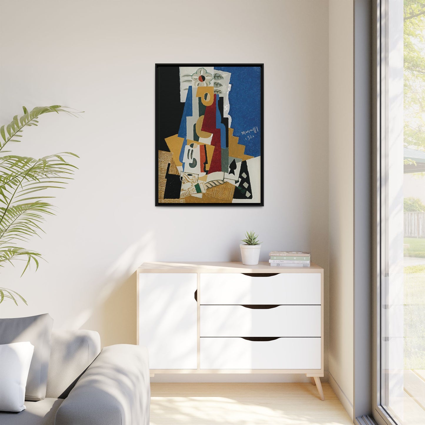 Nature Morte à L'as De Pique by Louis Marcoussis / Toile encadrée sur caisse américaine