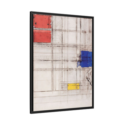 Study for a Composition (1940-1941) by Piet Mondrian  / Toile encadrée sur caisse américaine