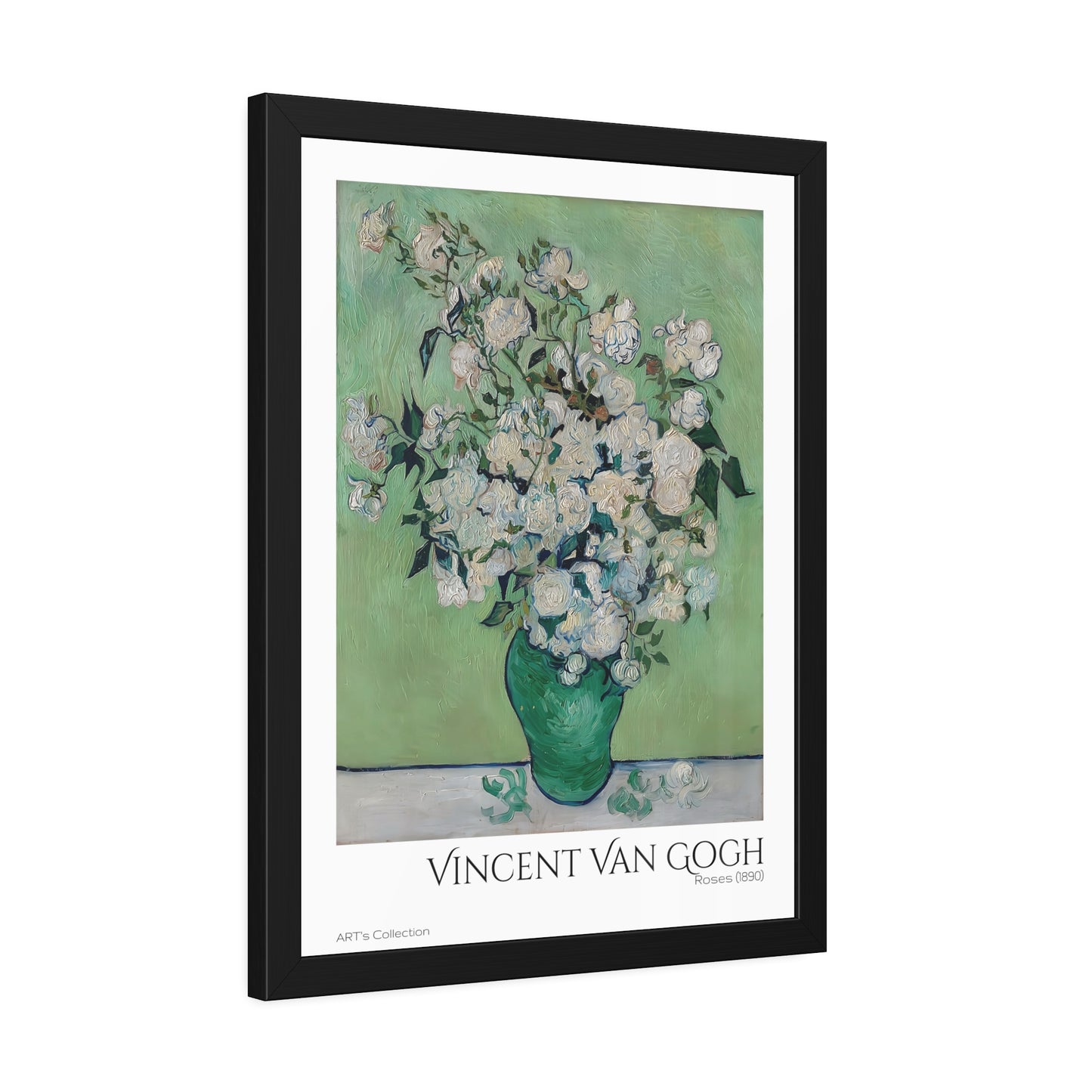 Roses (1890) by Vincent Van Gogh / Affiche Encadrée série ART's Collection