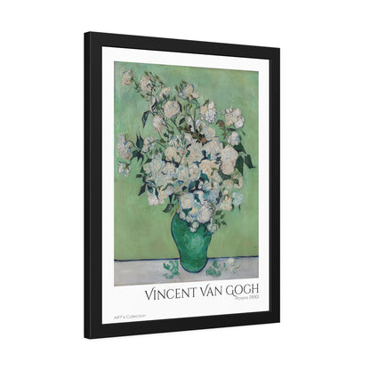 Roses (1890) by Vincent Van Gogh / Affiche Encadrée série ART's Collection