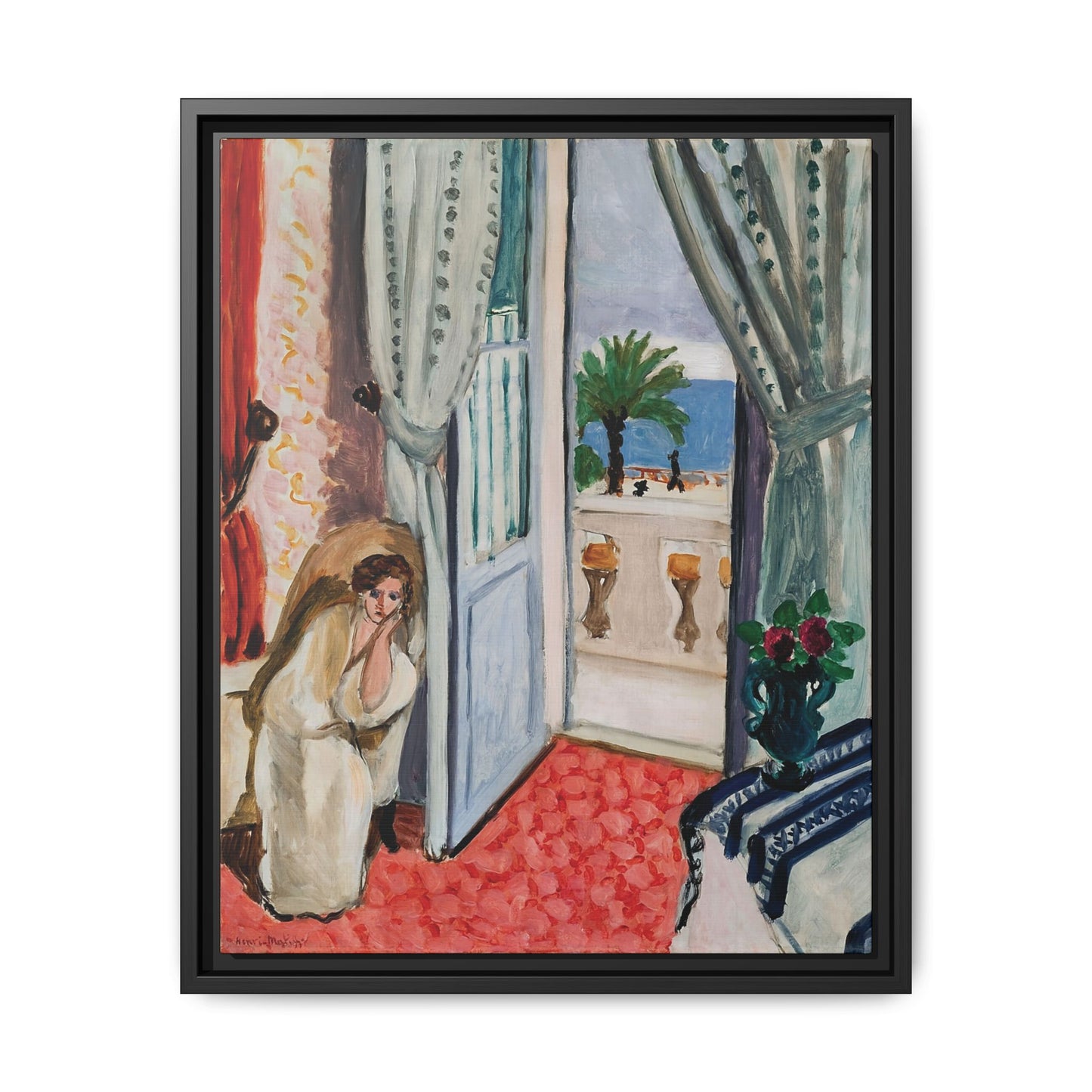 Intérieur à Nice (1919) by Henri Matisse / Toile encadrée sur caisse américaine