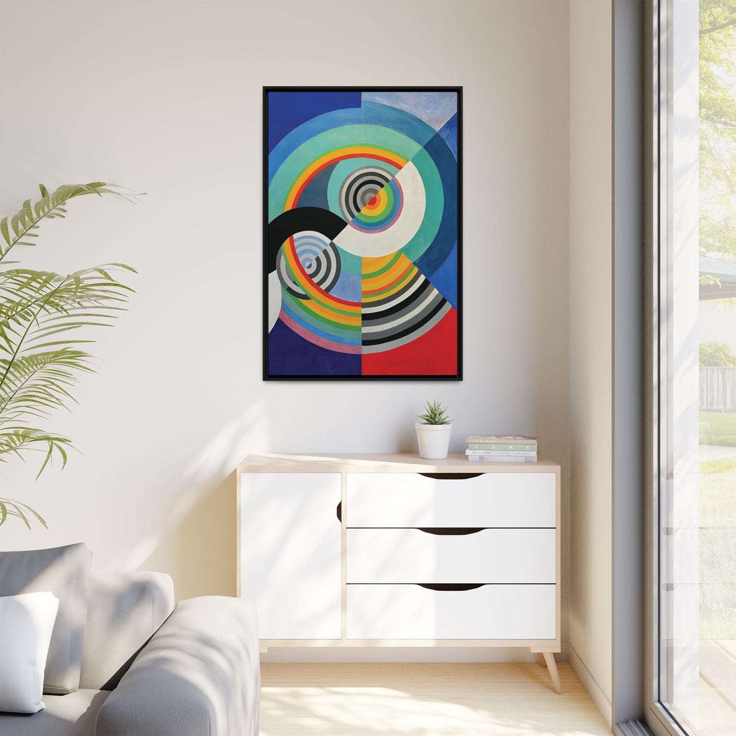 Rythme Numéro 3 (1938)  by Robert Delaunay  / Toile encadrée sur caisse américaine