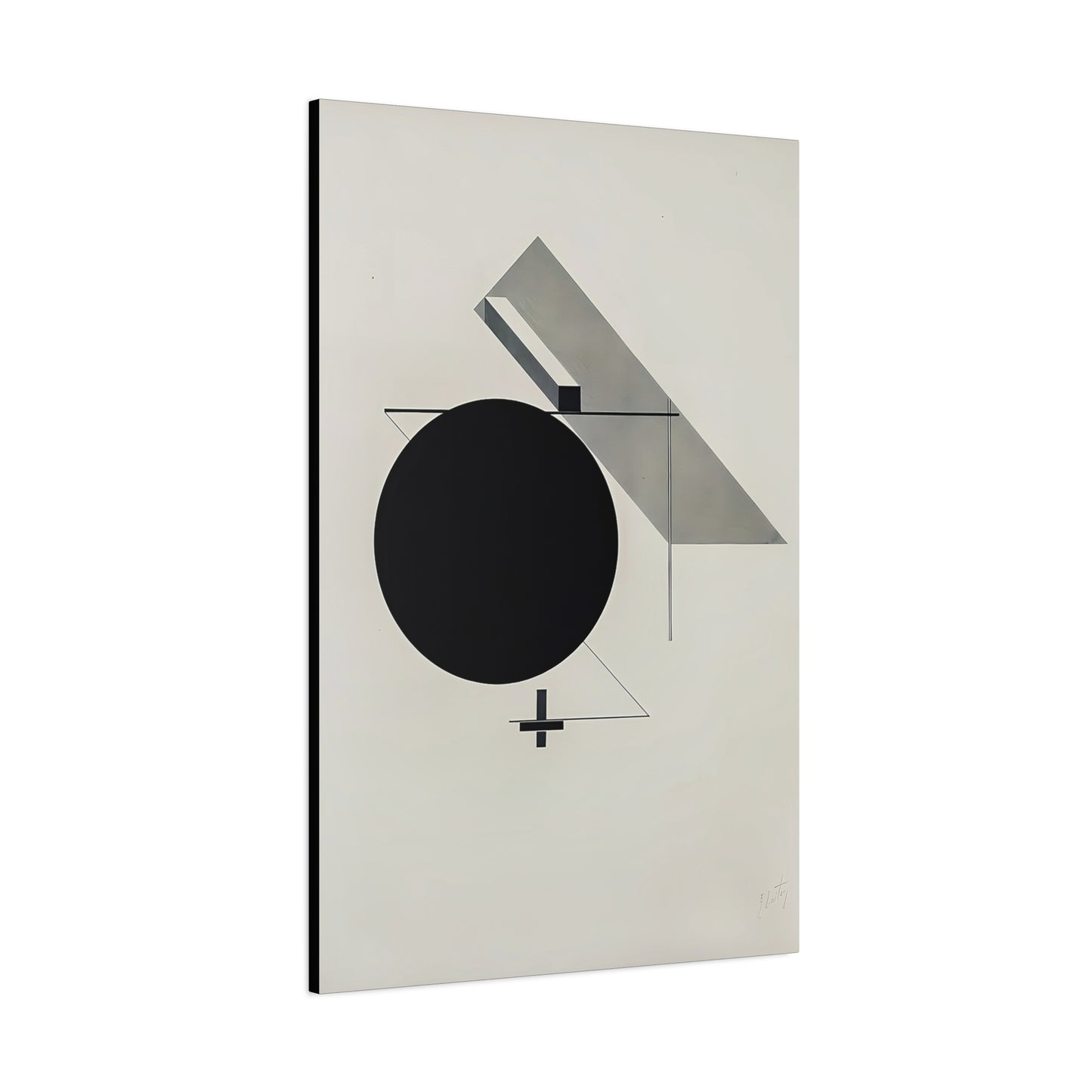 Kestnermappe Proun, Rob. Levnis and Chapman GmbH Hannover #5 (1923) by El Lissitzky / Reproduction Fine Art sur Toile / 3.2 cm - 1.25 inch