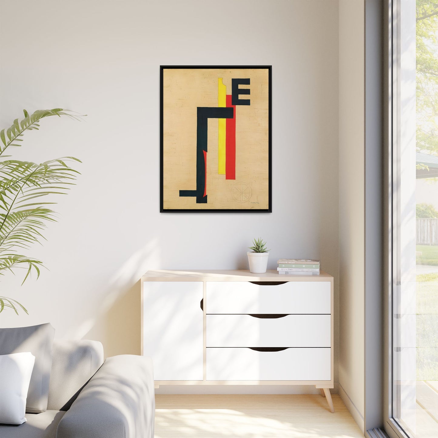 E-Bild - E Picture (1921) by László Moholy-Nagy  / Toile encadrée sur caisse américaine