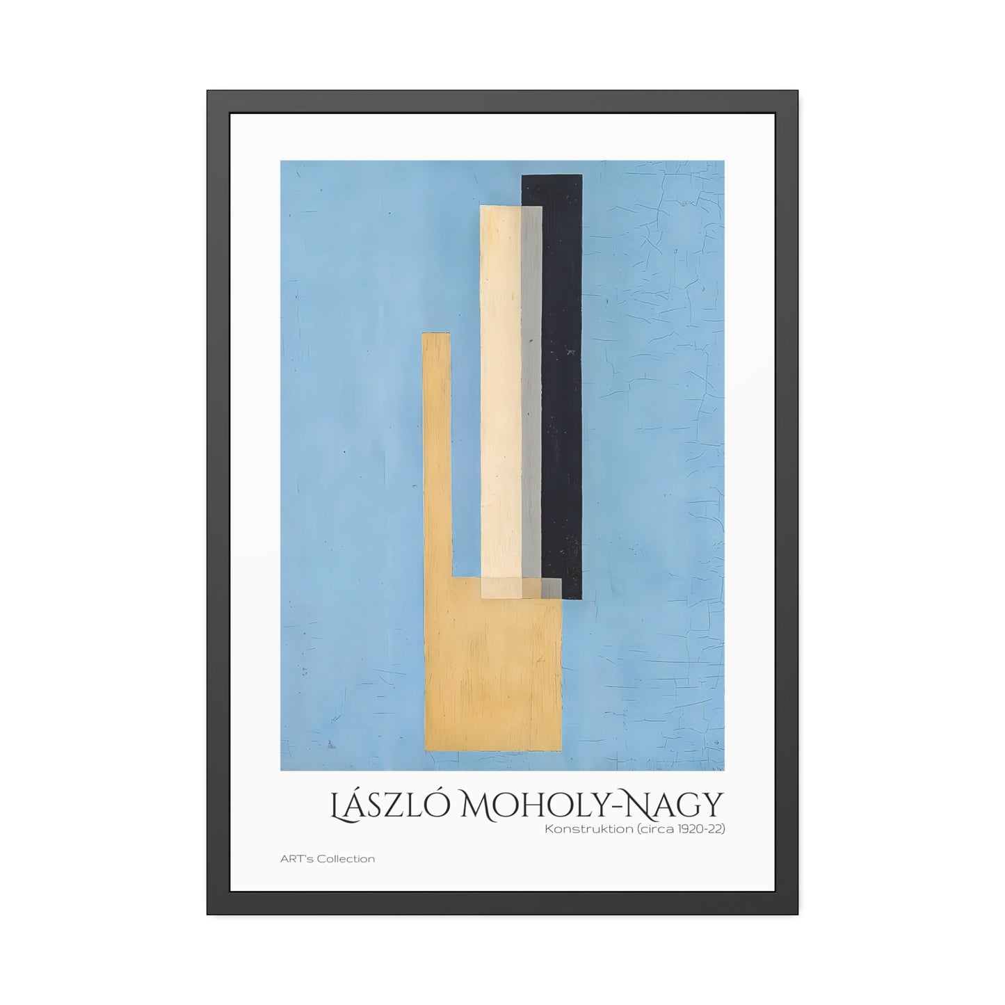 Konstruktion (circa 1920-22) by László Moholy-Nagy  / Affiche Encadrée série ART's Collection