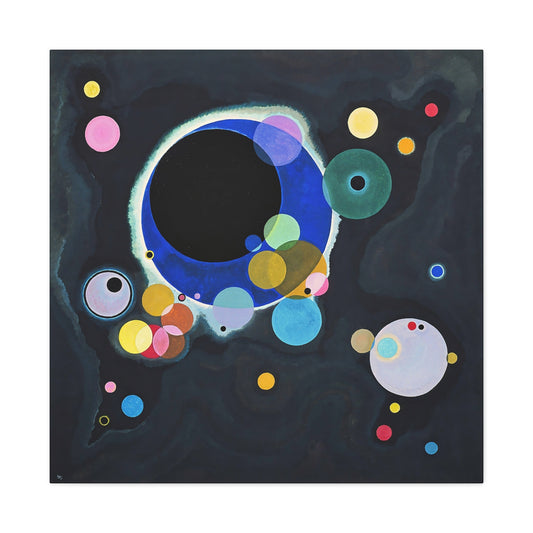 Several Circles (1926) by Wassily Kandinsky  / Reproduction Fine Art sur Toile / Epaisseur 3,2cm - 1'25 po