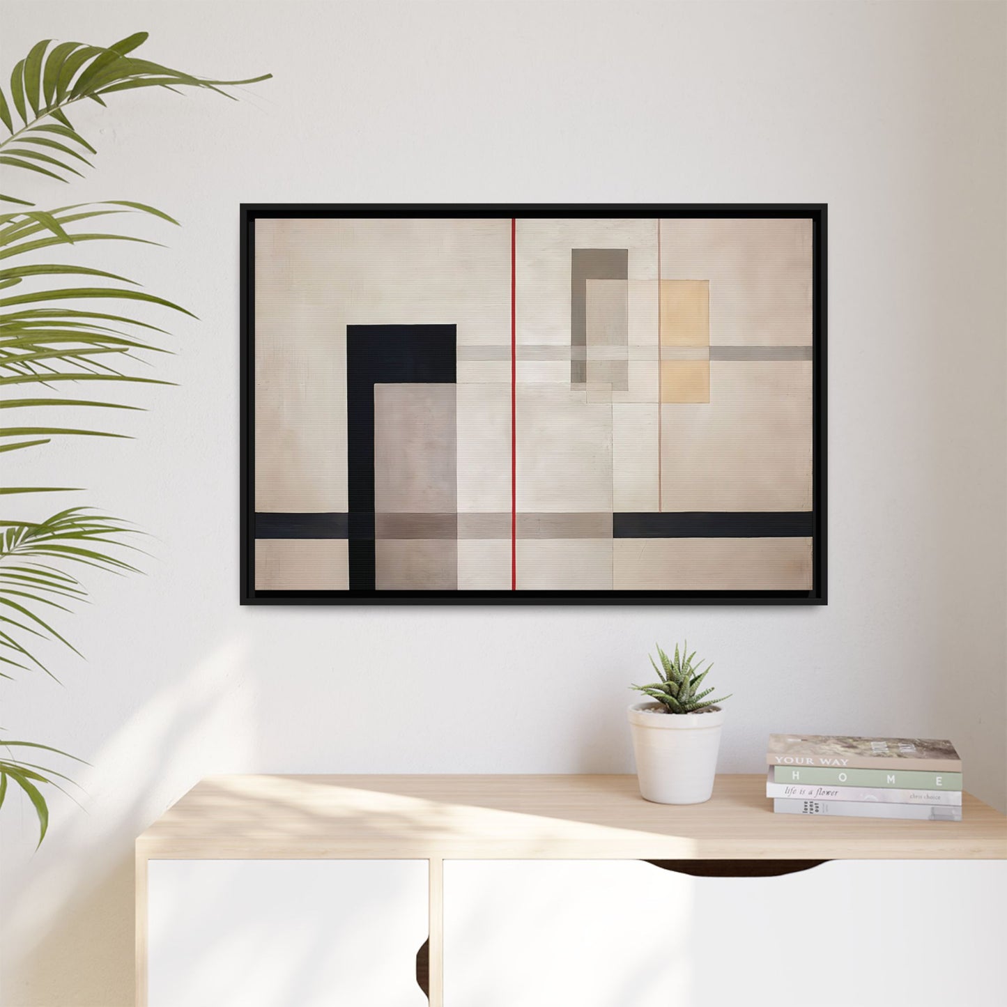 K VII (1922) by László Moholy-Nagy  / Toile encadrée sur caisse américaine