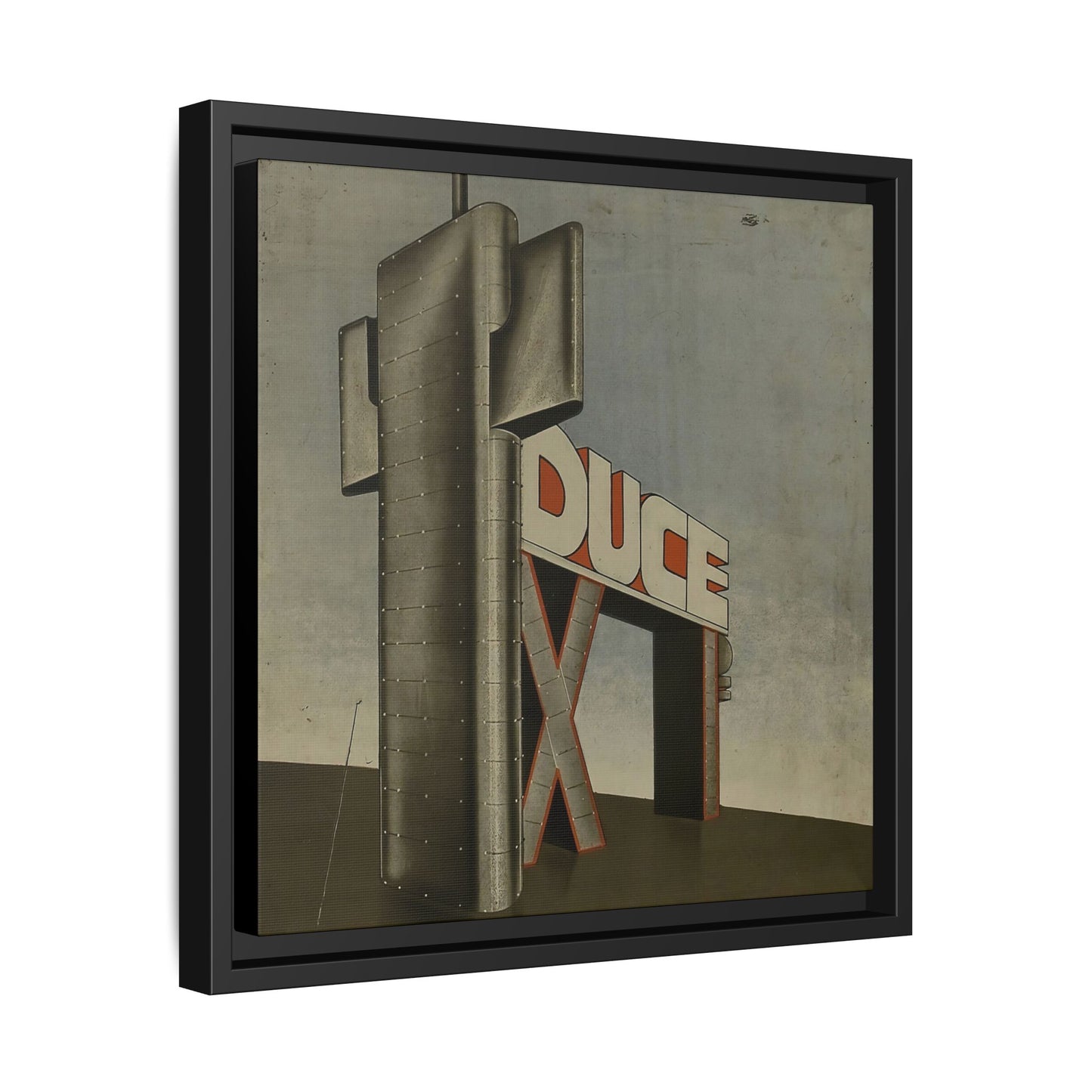 Parole in liberta - futuriste olfattive tattili-termiche Pl. 14 (1932) by Filippo Tommaso / Toile encadrée sur caisse américaine