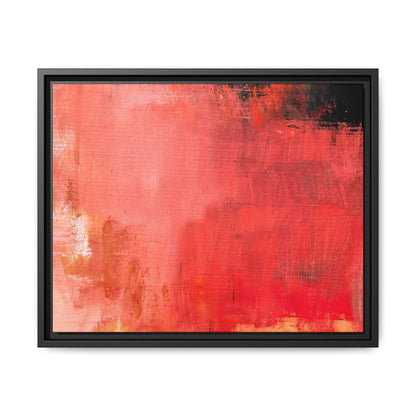 Tableau Contemporain Ecarlate "Série Sign Collections" / Toile encadrée sur caisse américaine