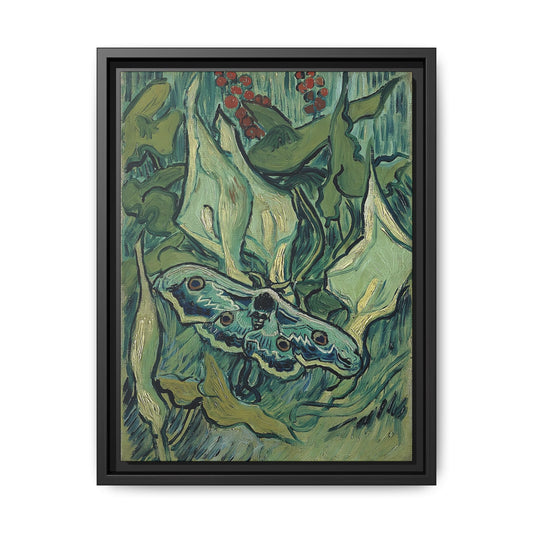 Emperor moth (1889) by Vincent van Gogh / Toile encadrée sur caisse américaine