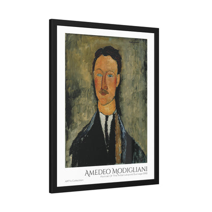 Portrait Of The Artist Léopold Survage (1918) by Amedeo Modigliani  / Affiche Encadrée série ART's Collection