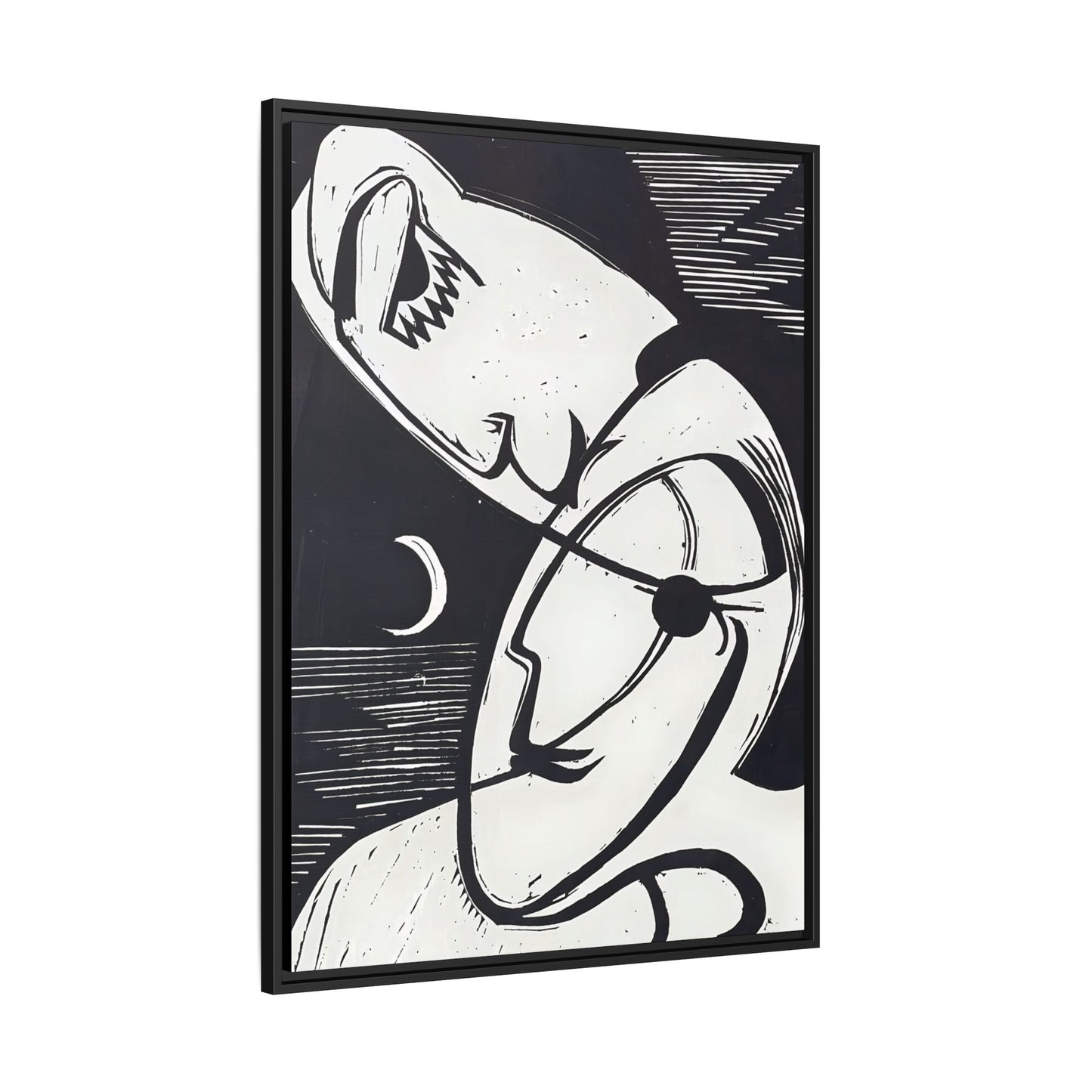 The Kiss (1930) by Ernst Ludwig Kirchner   / Toile encadrée sur caisse américaine