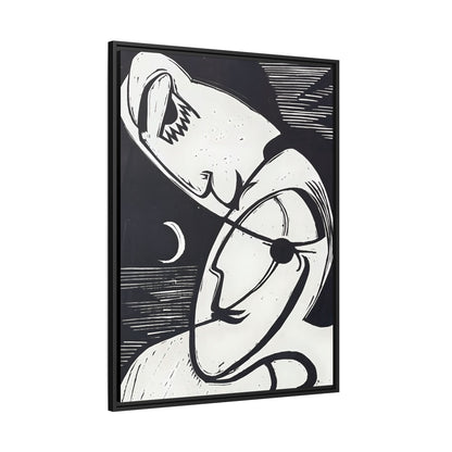 The Kiss (1930) by Ernst Ludwig Kirchner   / Toile encadrée sur caisse américaine