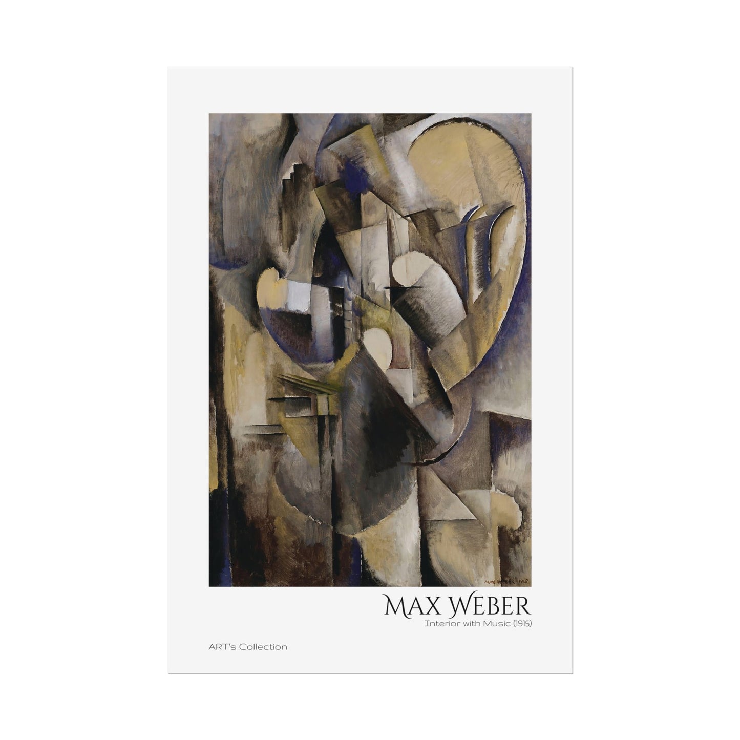 Interior with Music (1915) by Max Weber / Affiche imprimée - Série ART's Collection