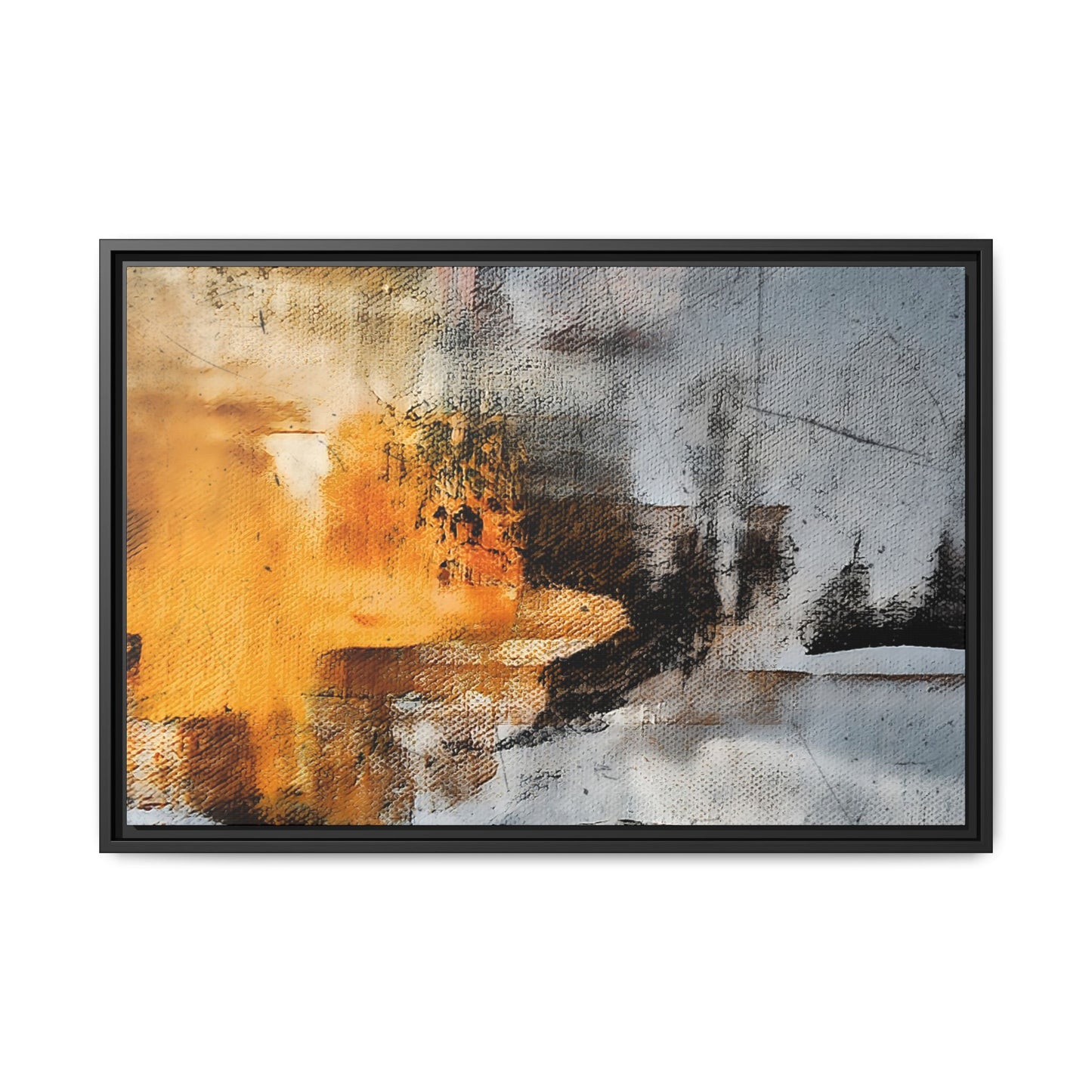 Tableau Graphic Ceylan "Série Sign Collections" / Toile encadrée sur caisse américaine