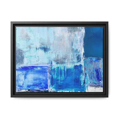 Tableau Beaux Arts Bleu Azur "Série Sign Collections" / Toile encadrée sur caisse américaine