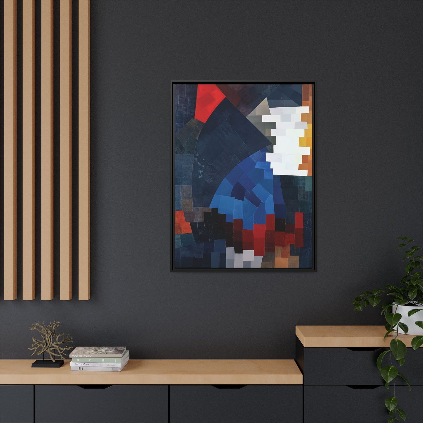 Composition (1932) by Otto Freundlich   / Toile encadrée sur caisse américaine