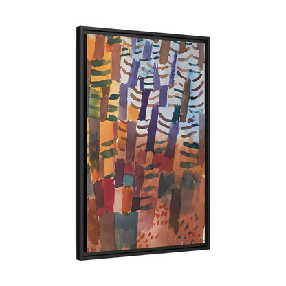 Tannenwald (1914) by Paul Klee / Toile encadrée sur caisse américaine