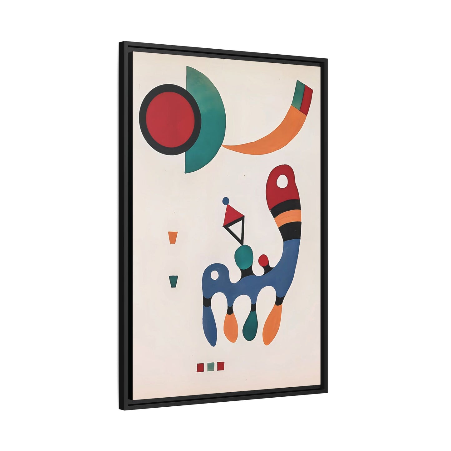 11 Tableaux et 7 Poèmes (1945) by Wassily Kandinsky / Toile encadrée sur caisse américaine