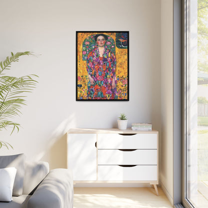 Portrait of Eugenia Primavesi (1913) by Gustav Klimt  / Toile encadrée sur caisse américaine