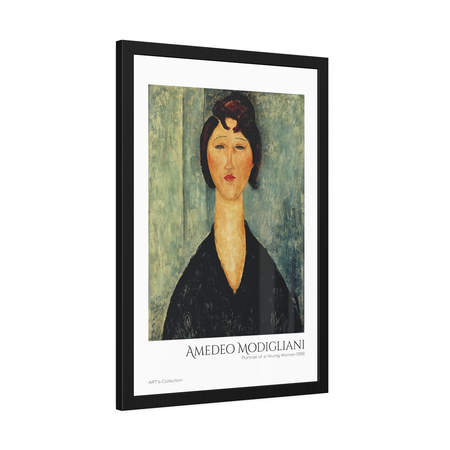 Portrait of a Young Woman (1918) by Amedeo Modigliani  / Affiche Encadrée série ART's Collection
