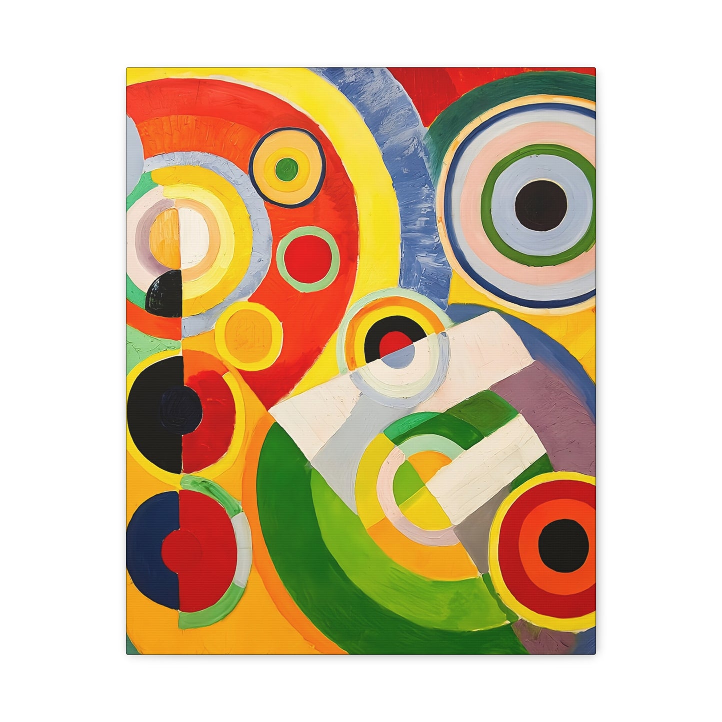 Rythme, Joie de vivre (1930) by Robert Delaunay / Reproduction Fine Art sur Toile / Large Epaisseur 3.2 cm - 1.25 inch