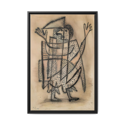 Maske mit Sense (1927) by Paul Klee / Toile encadrée sur caisse américaine