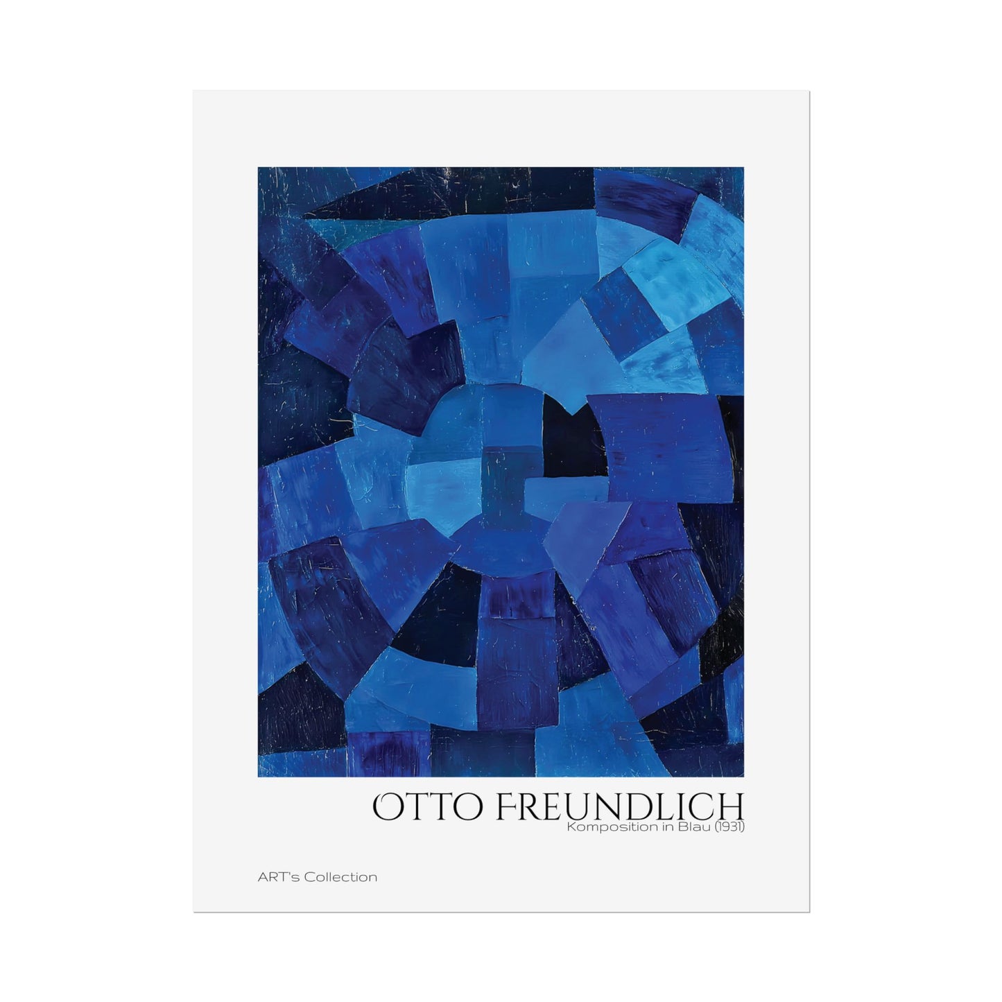Komposition in Blau (1931) by Otto Freundlich / Affiche imprimée - Série ART's Collection