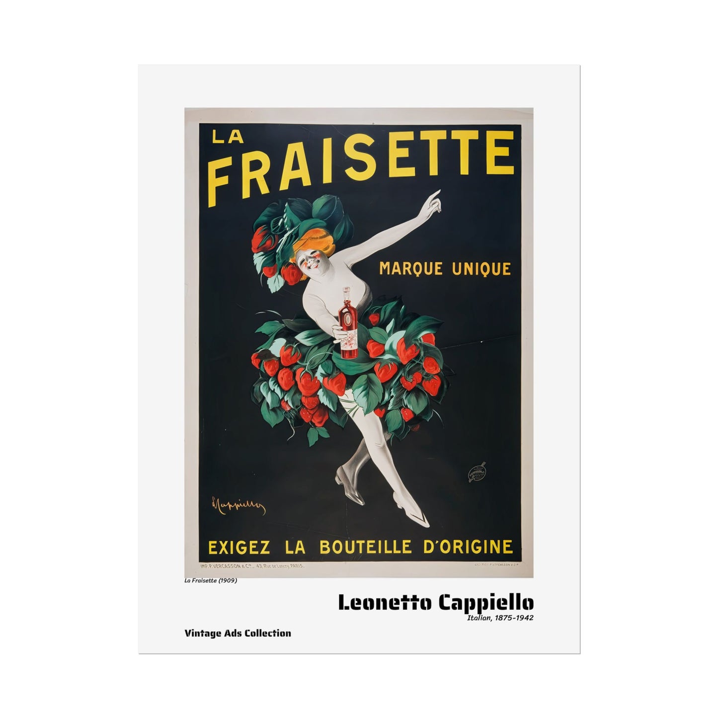 La Fraisette (1909) by Leonetto Cappiello / Affiche imprimée - Série Vintage Ads Collection