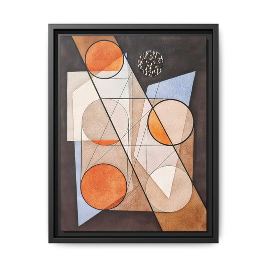 Composition aux cercles symétriques (1932) by László Moholy-Nagy  / Toile encadrée sur caisse américaine