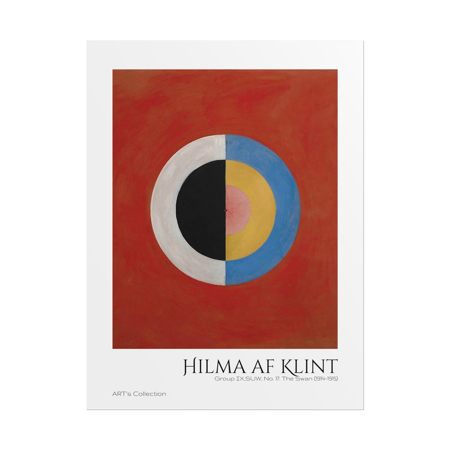 Group IX,SUW, No. 17. The Swan (1914-1915) by Hilma af Klint  / Affiche imprimée - Série ART's Collection