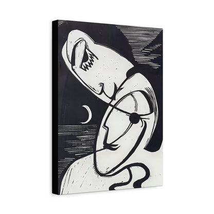 The Kiss (1930) by Ernst Ludwig Kirchner / Reproduction Fine Art sur Toile /  Epaisseur 3.2 cm - 1.25 inch