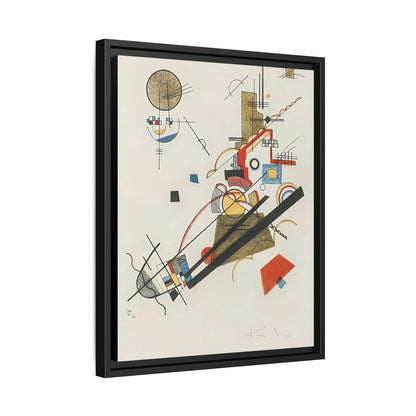 Frohlicher Augsteig (1923) by Wassily Kandinsky / Toile encadrée sur caisse américaine
