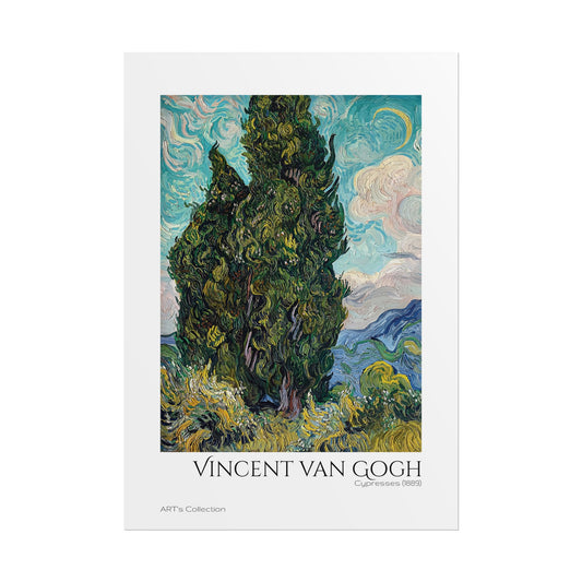 Cypresses (1889) by Vincent van Gogh / Affiche imprimée - Série ART's Collection