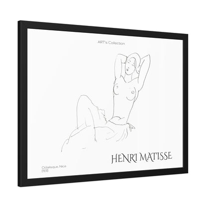 Odalisque, Nice (1931) by Henry Matisse  / Affiche Encadrée série ART's Collection