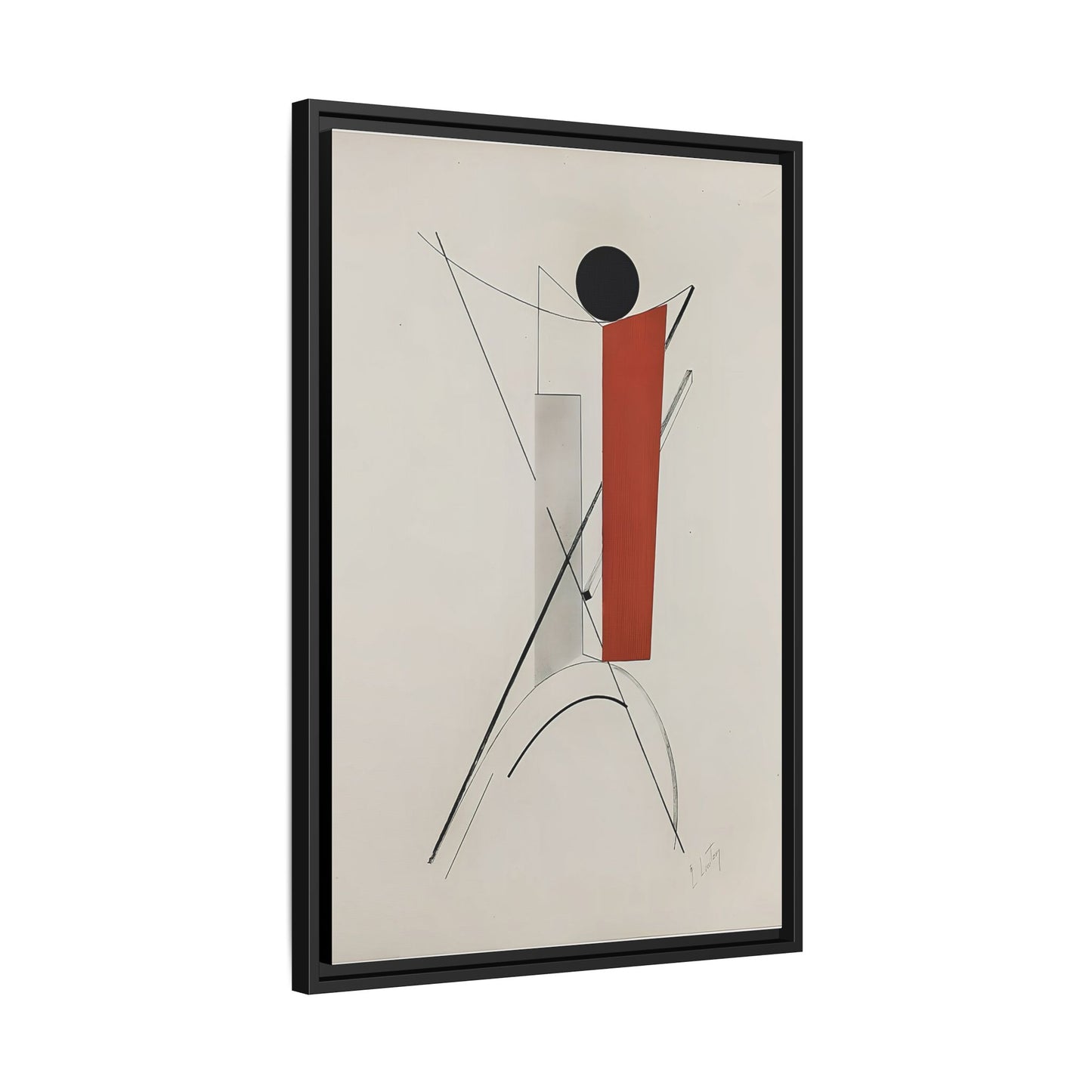 Kestnermappe Proun, Rob. Levnis and Chapman GmbH Hannover #3 (1923) by El Lissitzky / Toile encadrée sur caisse américaine