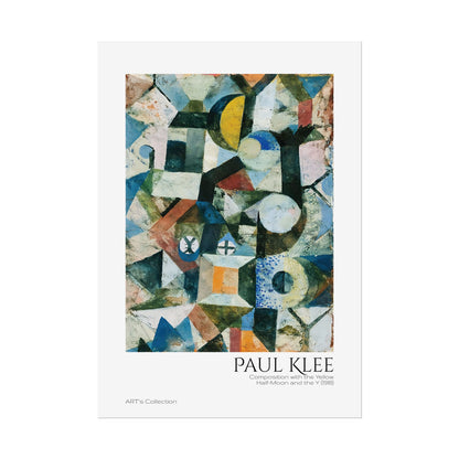 Composition with the Yellow Half-Moon and the Y (1918) by Paul Klee / Affiche imprimée - Série ART's Collection